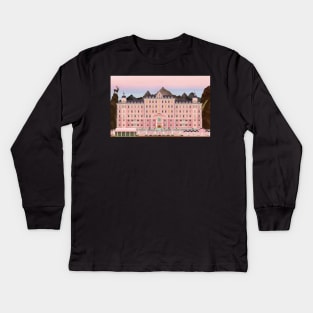 Grand Budapest Hotel Poster Wes Movie rushmore Kids Long Sleeve T-Shirt